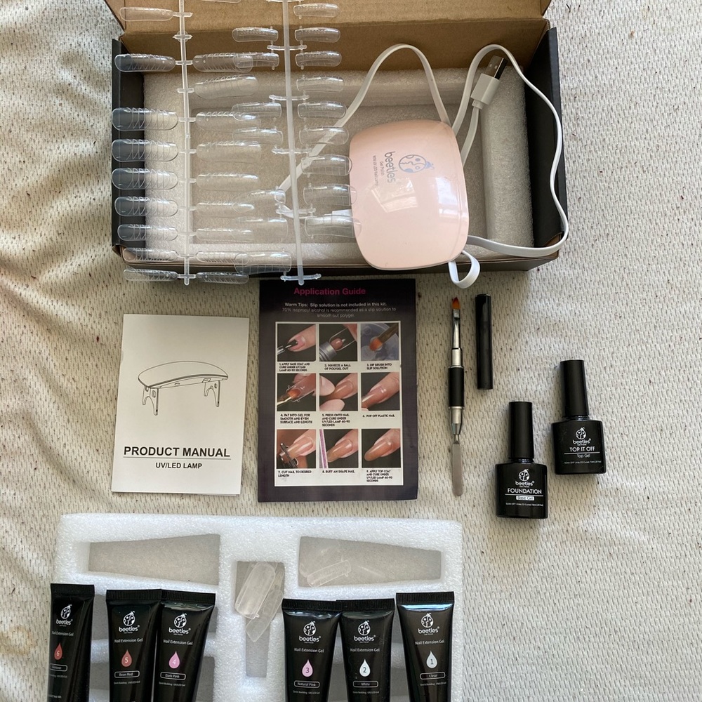 Poly gel kit with light